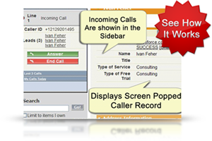 Salesforce Call Center: Inbound Call - Screenshots
